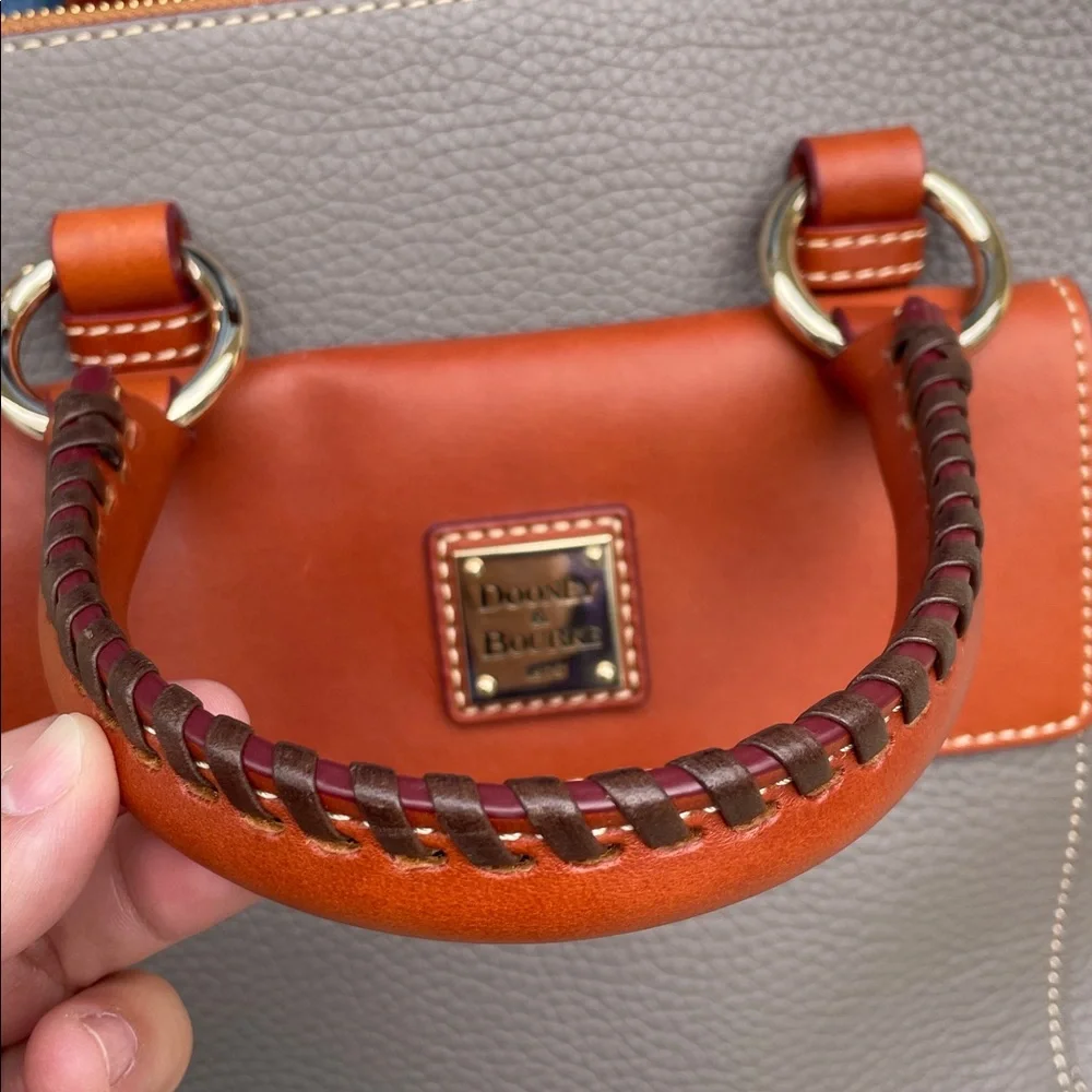 Dooney & Bourke Pebble Grain Aubrey Satchel, Elephant